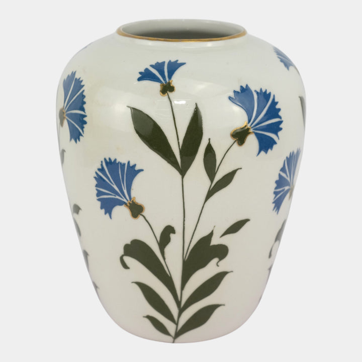 Frederick Rhead For Wood & Sons Pate-Sur-Pate Floral Decorated Porcelain Vase